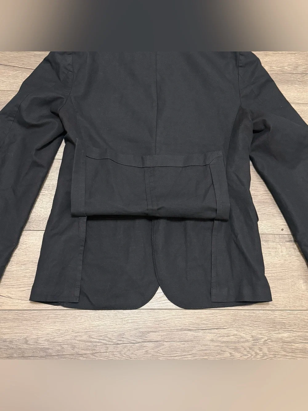 J Crew Blazer Men Irish Linen Ludlow Slim Unstructured Sport Coat Black 38S